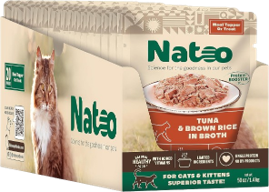 20/2.4oz Natoo Wet CAT– Tuna and brown rice recipe in broth - Dog/Cat Supplements